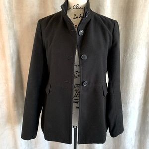 OLD NAVY Pea Coat Up Collar Black SMALL